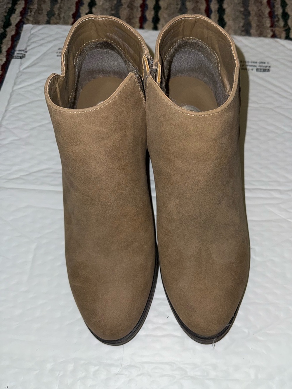 Women’s Tan Ankle Booties - Classic Slip-On Style